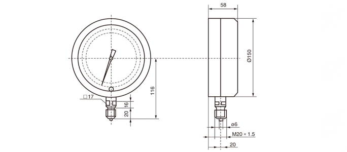 Precision Gas Pressure Gauge（images 6）